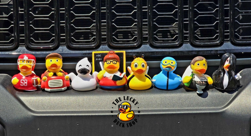 ducks on jeep