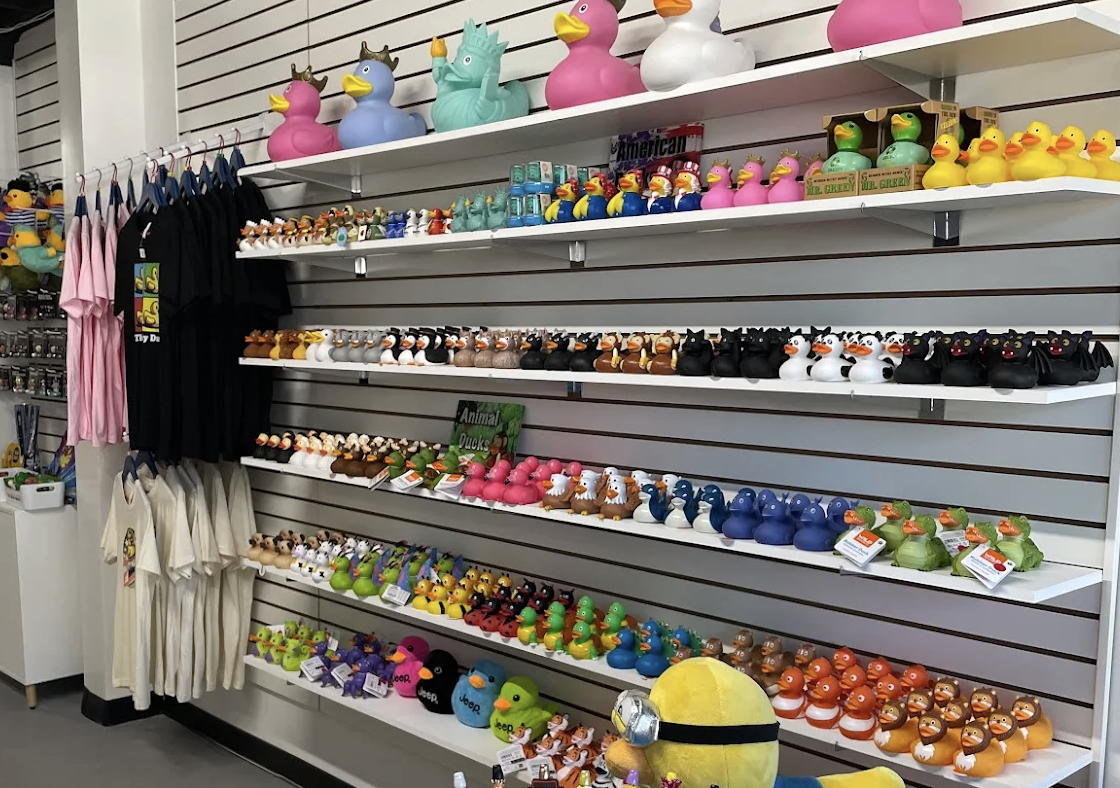 ducks and shirts for sale in st. pete at the lucky duck shop